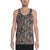 Palm Leaves, Tropical Flowers Hawaii Men's Tank Top AH White - Polynesian Pride