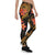 American Samoa Polynesian Women Legging - Gold Plumeria - Polynesian Pride