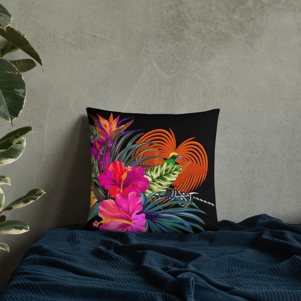 Papua New Guinea Polynesian Basic Pillow - Tropical Bouquet - Polynesian Pride
