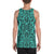 Polynesian Kakau Turtle Turquoise - Hawaii Men's Tank Top - Polynesian Pride
