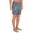 Polynesian Culture Blue White Men's Athletic Long Shorts - Polynesian Pride