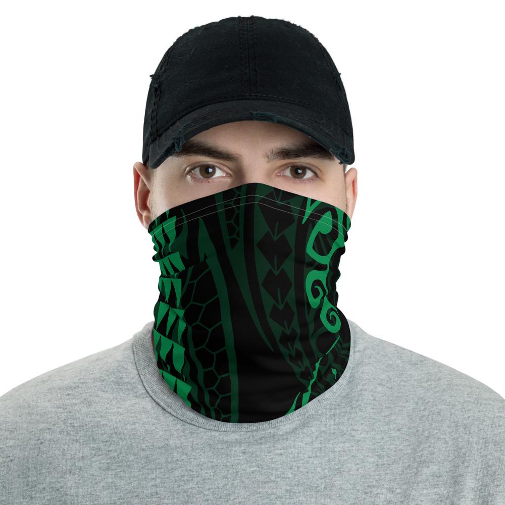 Hawaiian Bandana - Hawaiian Map Polynesian Neck Gaiter Green Green One Size - Polynesian Pride