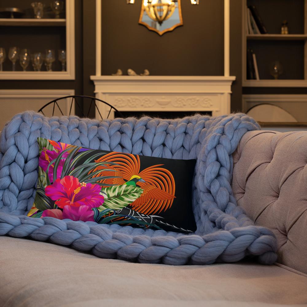 Papua New Guinea Polynesian Basic Pillow - Tropical Bouquet - Polynesian Pride