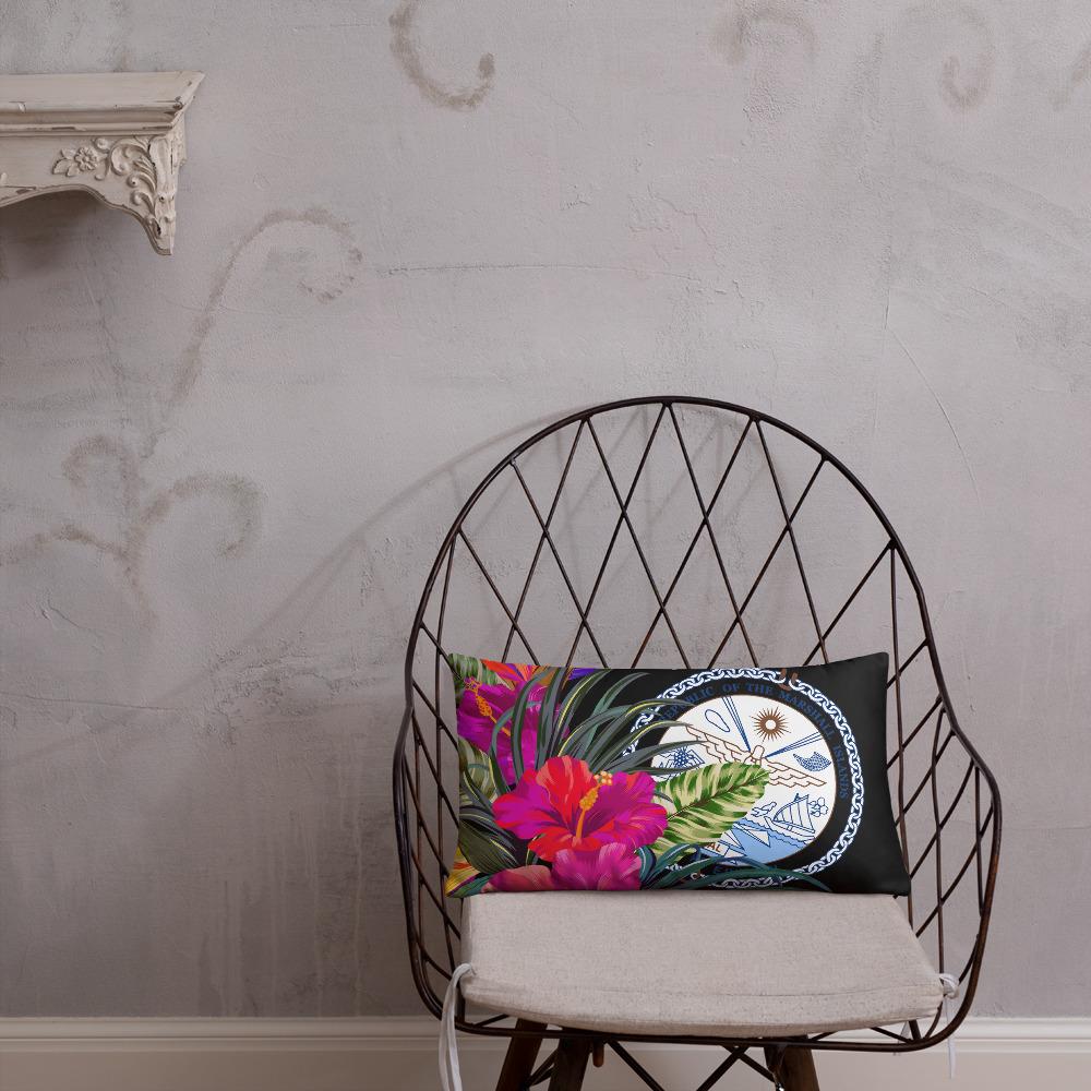 Marshall Islands Polynesian Basic Pillow - Tropical Bouquet - Polynesian Pride