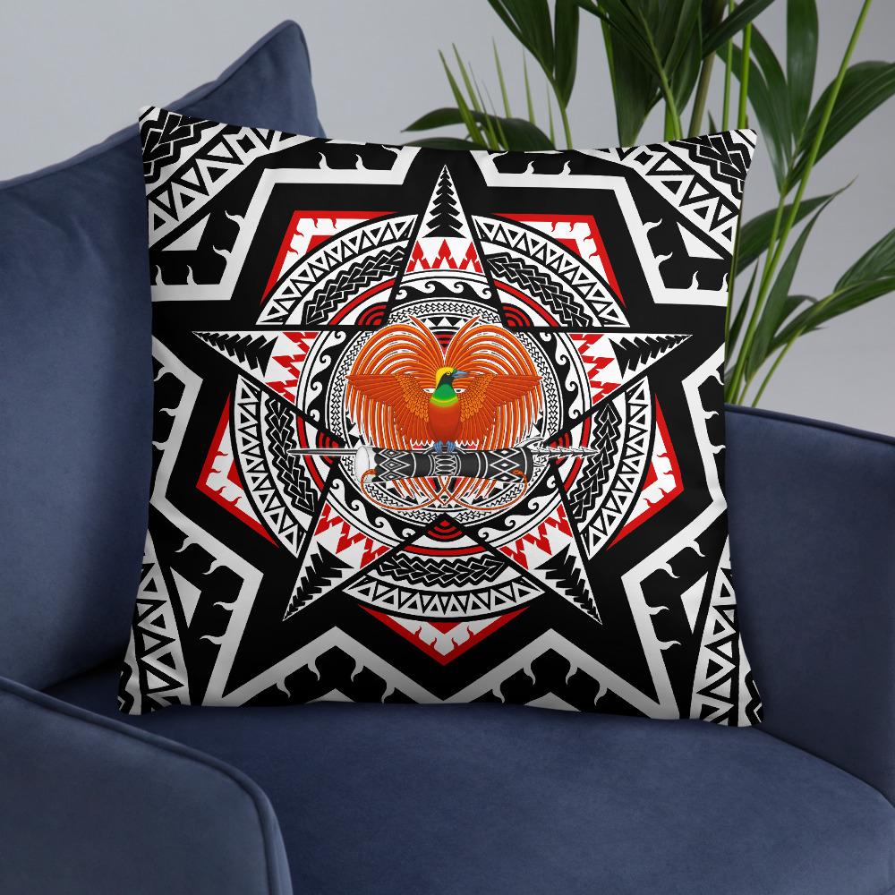 Papua New Guinea Pillow - Mandala Star Patterns - Polynesian Pride