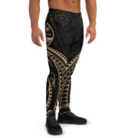 Guam Polynesian Sweatpant - Gold Tribal Wave - Polynesian Pride