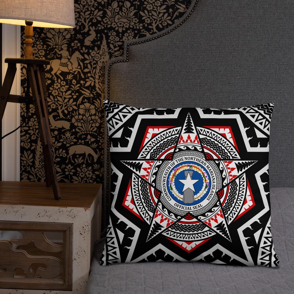 Northern Mariana Islands Pillow - Mandala Star Patterns - Polynesian Pride