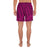 Polynesian Nation Pink Men's Athletic Long Shorts - Polynesian Pride