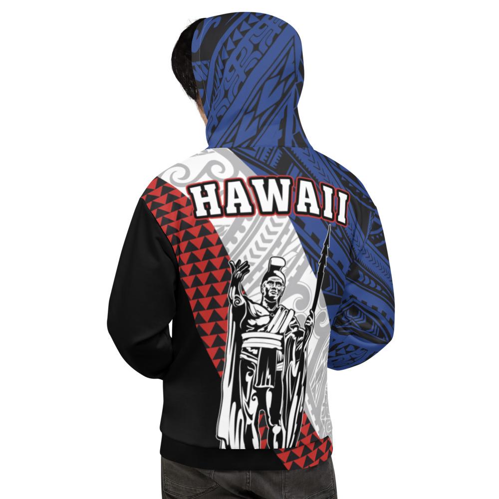 Hawaii Kanaka Cover Kakau Polynesian King Hoodie - Polynesian Pride