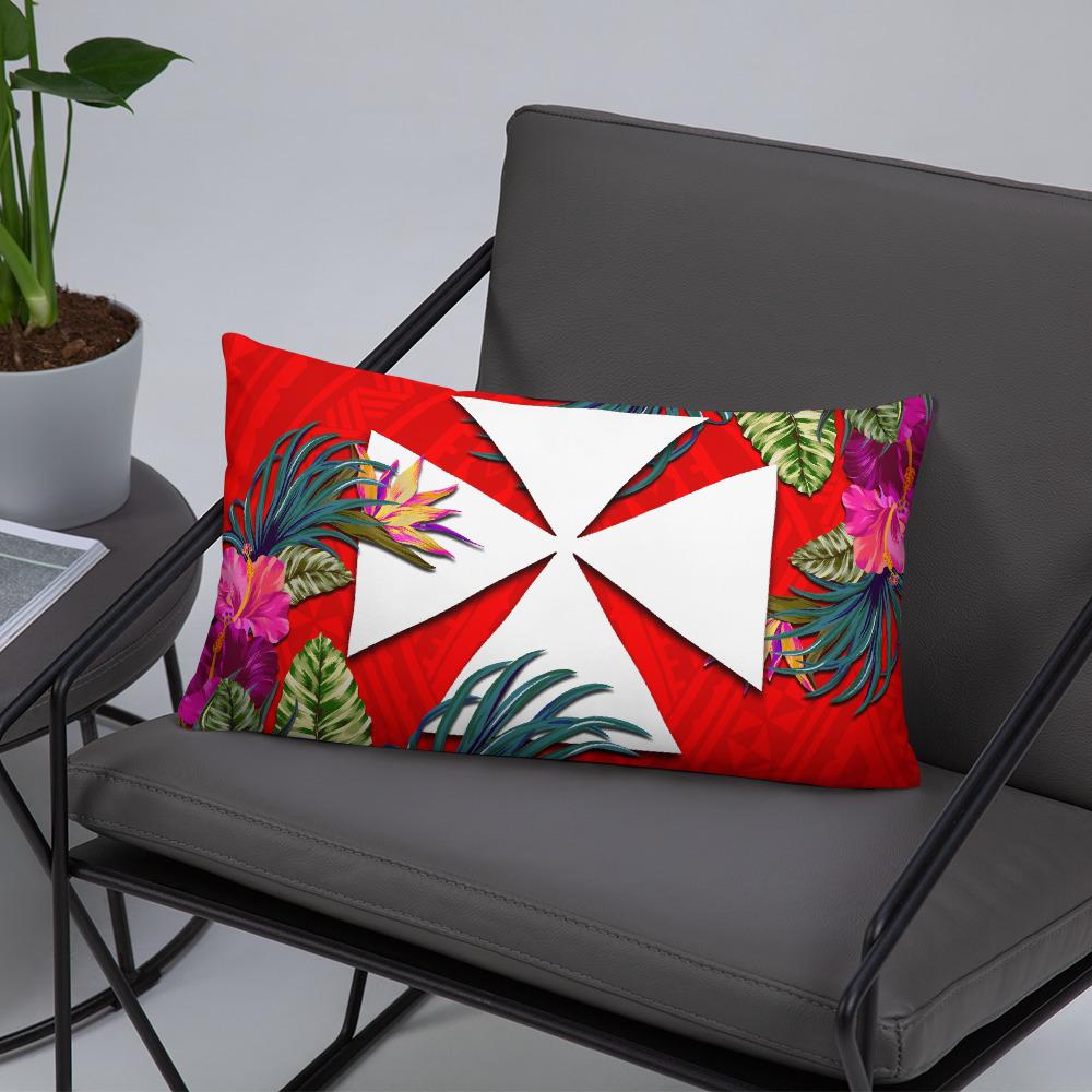 Wallis And Futuna Polynesian Pillow - Hibiscus Surround - Polynesian Pride