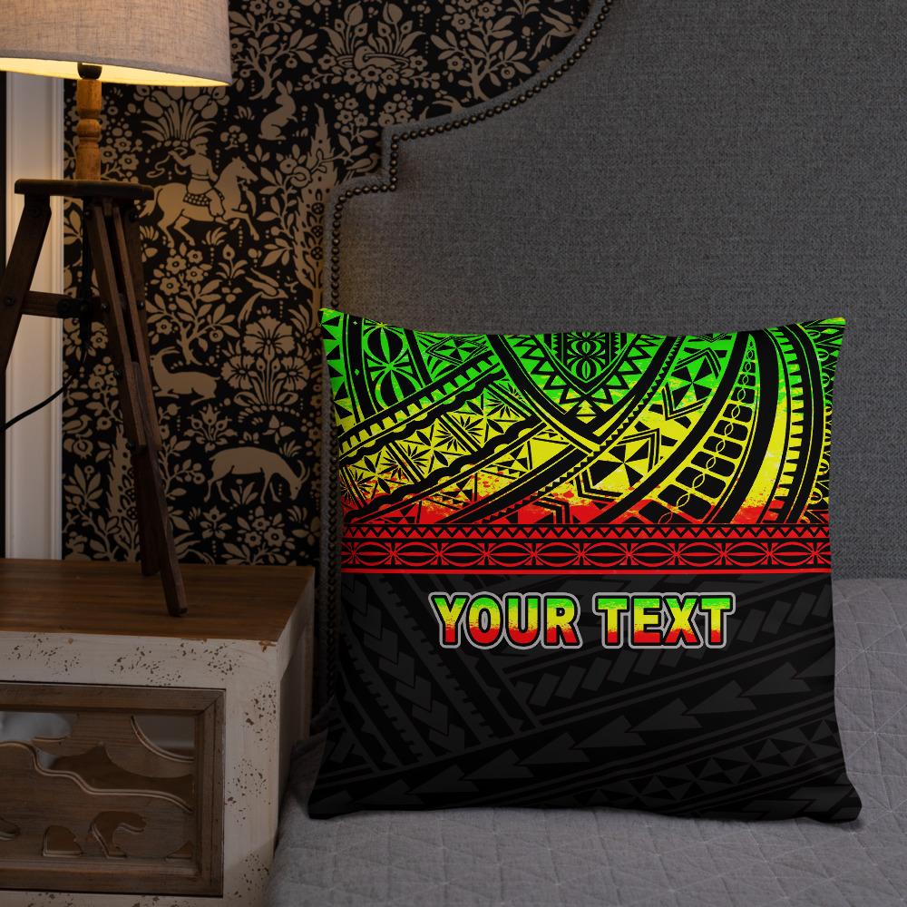Poly Custom Personalised Basic Pillow - Polynesian Reggae Version - Polynesian Pride