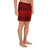 Polynesian Tattoo Tribal Red Men's Athletic Long Shorts - Polynesian Pride