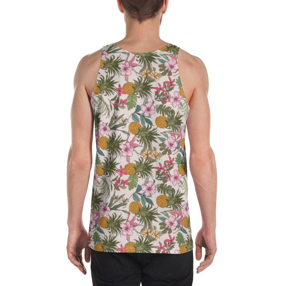Tropical Pineaapple Hawaii Men's Tank Top AH - Polynesian Pride