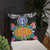 Northern Mariana Islands Pillow - Coat Of Arms With Tropical Flowers - Polynesian Pride