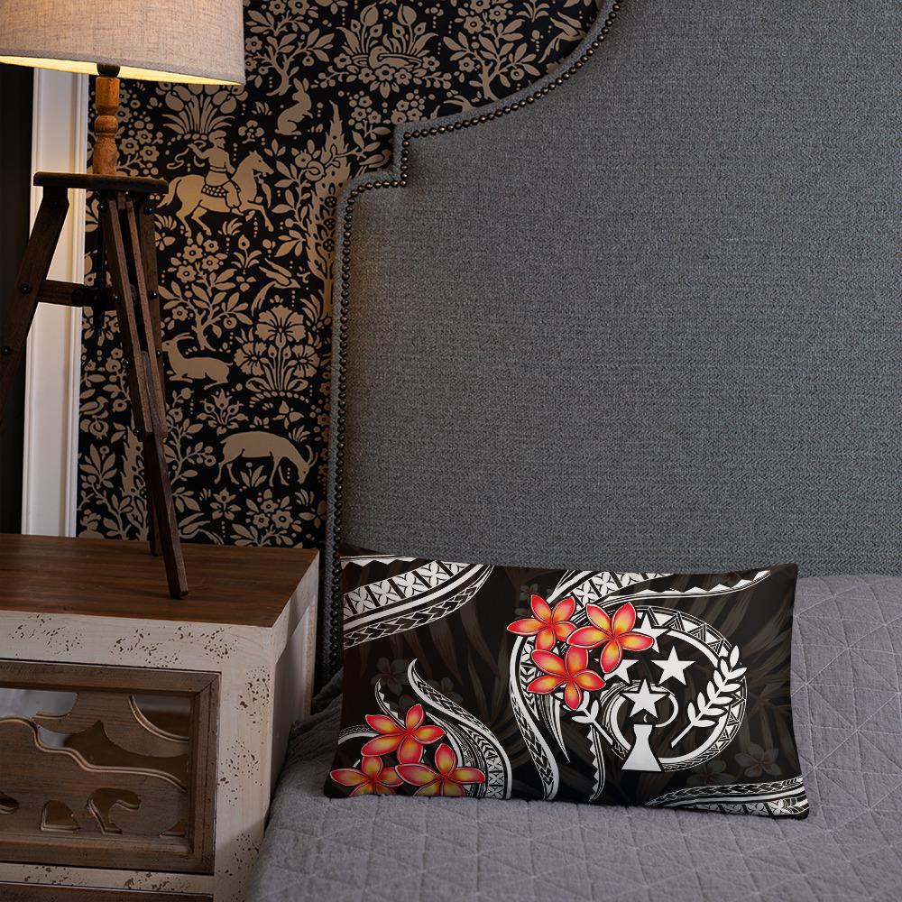 Kosrae Micronesian Pillow - White Plumeria - Polynesian Pride