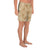 Polynesian Plumeria Mix Gold Men's Athletic Long Shorts - Polynesian Pride