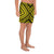 Polynesian Tradition Yellow Men's Athletic Long Shorts - Polynesian Pride