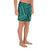 Polynesian Nation Turquoise Men's Athletic Long Shorts - Polynesian Pride