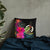 Vanuatu Polynesian Basic Pillow - Tropical Bouquet Pillow 18×18 Black - Polynesian Pride