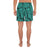 Polynesian Maori Lauhala Turquoise Men's Athletic Long Shorts - Polynesian Pride