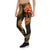 American Samoa Polynesian Women Legging - Gold Plumeria - Polynesian Pride