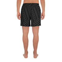 Polynesian Nation Gray Men's Athletic Long Shorts - Polynesian Pride
