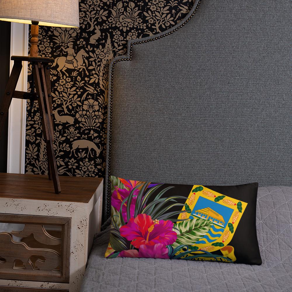 Tuvalu Polynesian Basic Pillow - Tropical Bouquet - Polynesian Pride