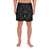 Polynesian Plumeria Mix Gray Black Men's Athletic Long Shorts Art - Polynesian Pride