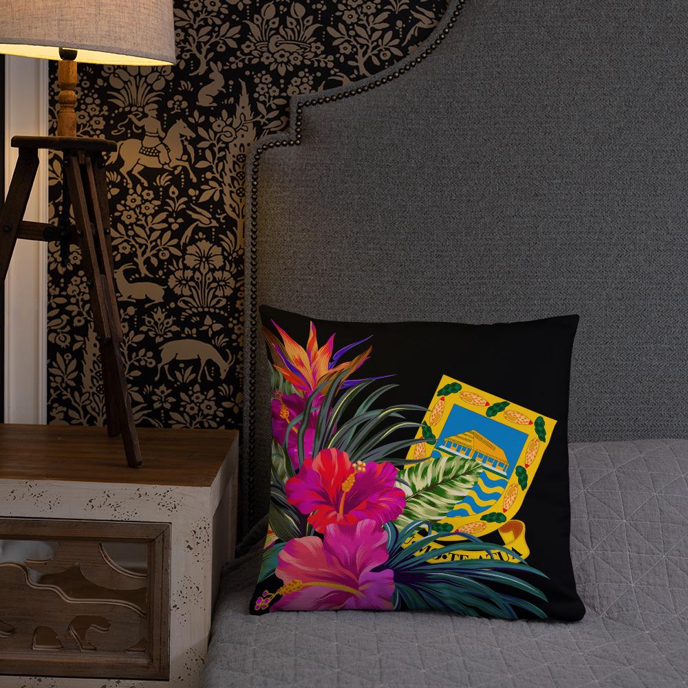 Tuvalu Polynesian Basic Pillow - Tropical Bouquet - Polynesian Pride