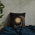 Nauru Polynesian Basic Pillow - Gold Tribal Wave Pillow 18×18 Black - Polynesian Pride