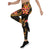 Tonga Polynesian Women Legging - Gold Plumeria - Polynesian Pride