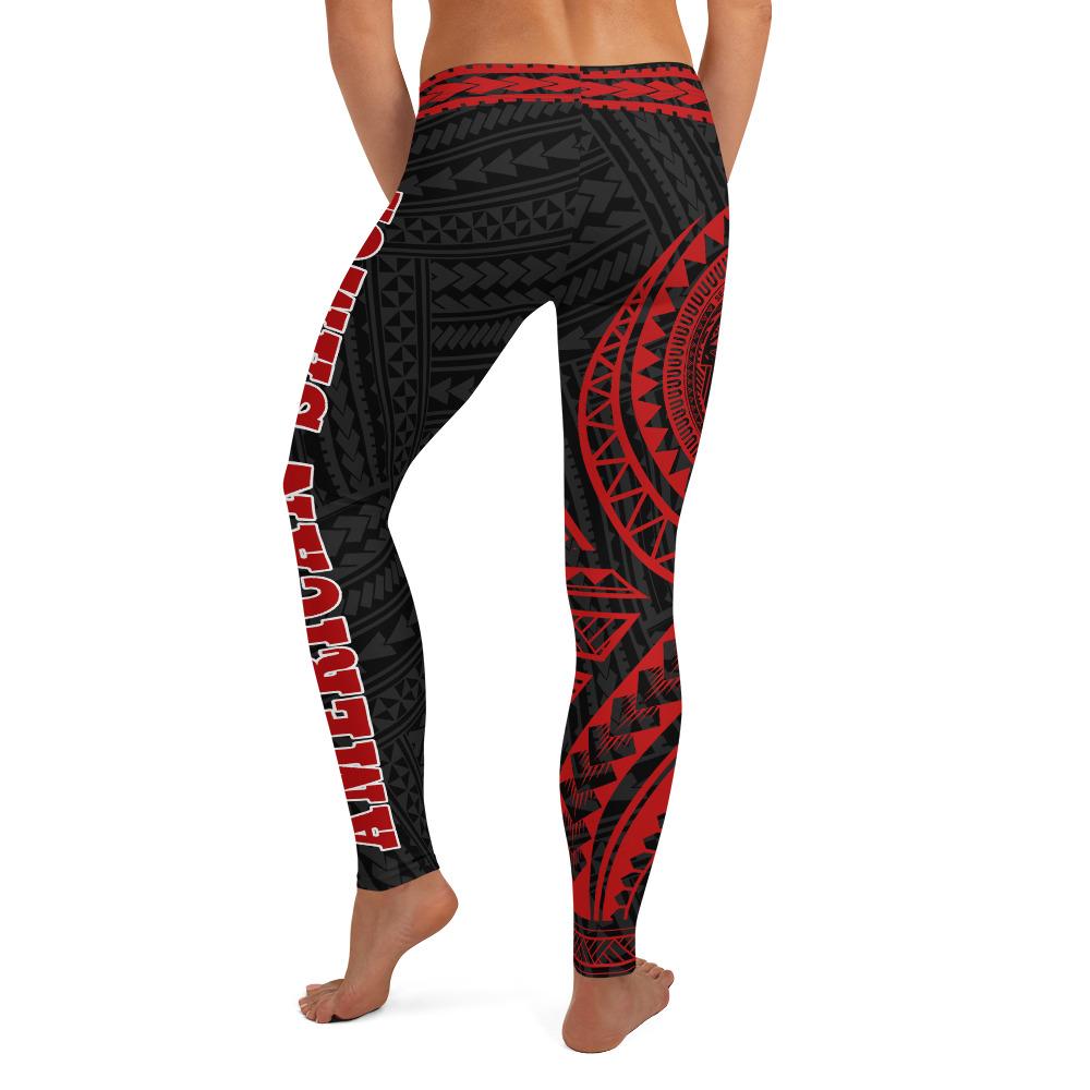 American Samoa 1st Leggings (Red) - Polynesian Pride