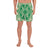 Polynesian Plumeria Mix Green Men's Athletic Long Shorts Art - Polynesian Pride