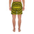 Polynesian Seamless yellow Men's Athletic Long Shorts - Polynesian Pride