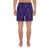 Polynesian Maori Lauhala Violet Men's Athletic Long Shorts - Polynesian Pride