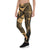 Tonga Polynesian Leggings - Tonga Gold Seal with Polynesian tattoo - Polynesian Pride