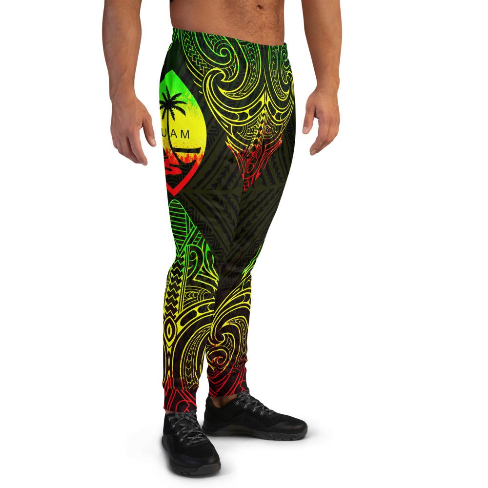 Guam Custom Sweatpant - Polynesian Patterns Reggae Color - Polynesian Pride