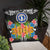 Northern Mariana Islands Pillow - Coat Of Arms With Tropical Flowers - Polynesian Pride