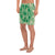 Polynesian Plumeria Mix Green Men's Athletic Long Shorts - Polynesian Pride