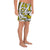 Polynesian Maori Ethnic Ornament Yellow Men's Athletic Long Shorts - Polynesian Pride