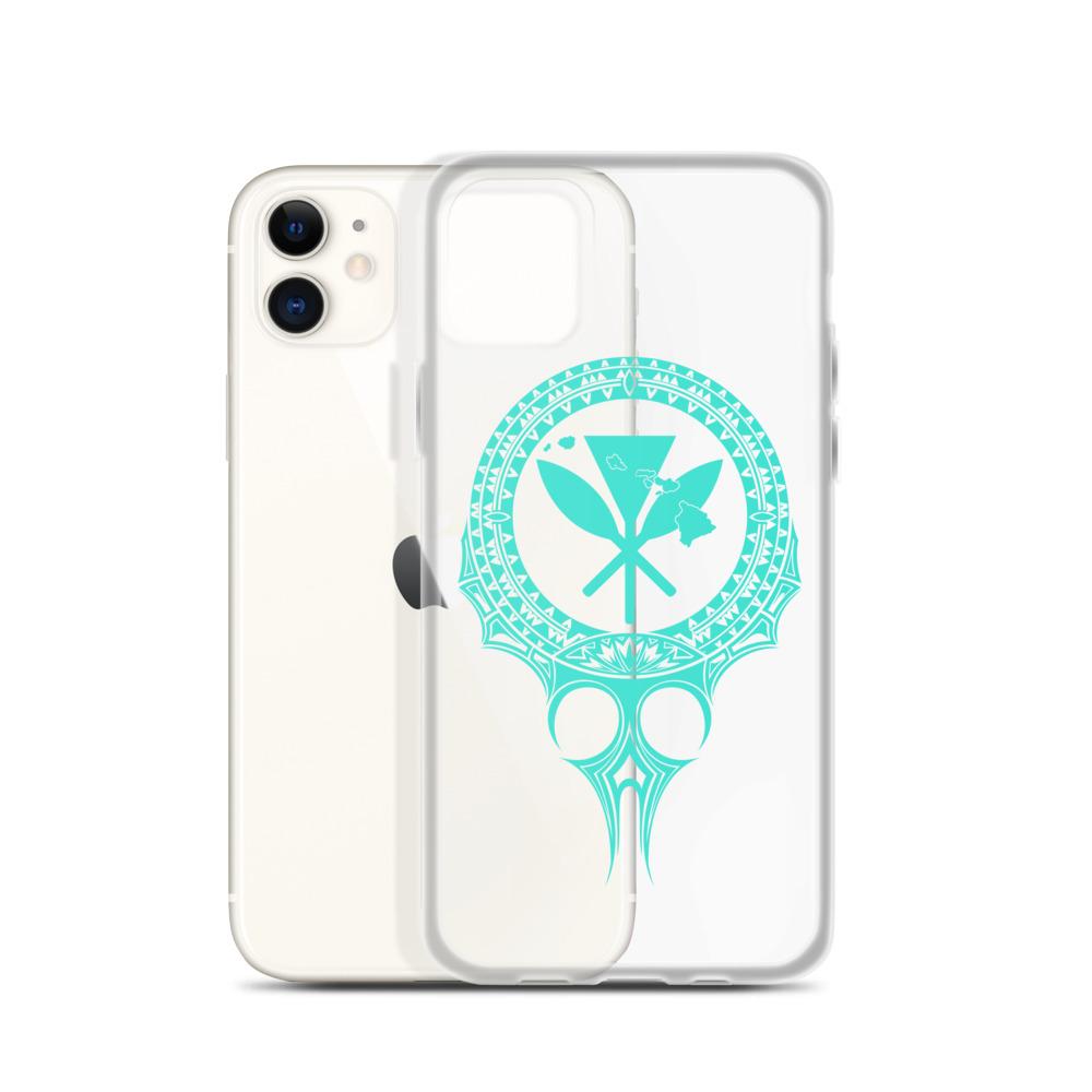 Kanaka Maoli Iphone Case The Eyes Turquoise AH iPhone 11 Phone Case Turquoise - Polynesian Pride