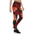 Tonga Polynesian Women Legging - Red Plumeria - Polynesian Pride