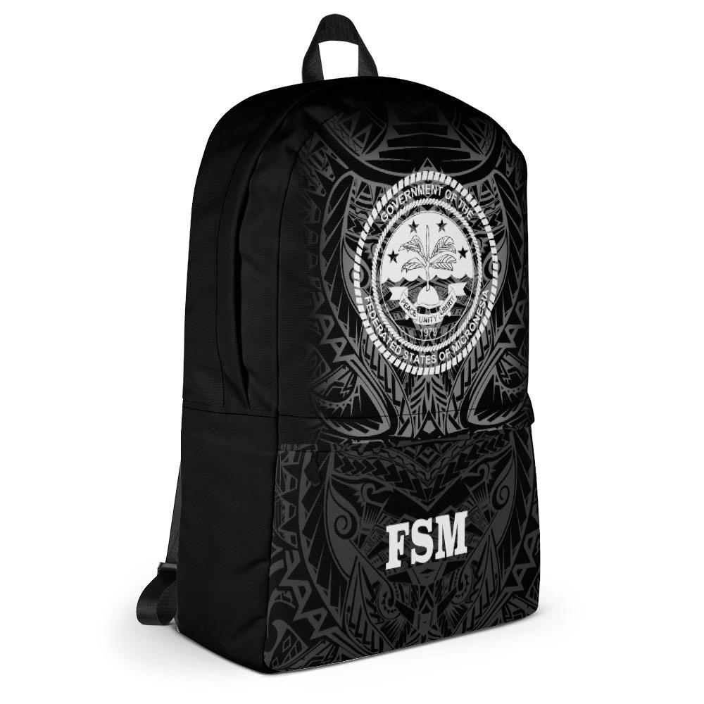 Federated States of Micronesia Backpack - White Tribal Pattern - Polynesian Pride