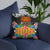 Papua New Guinea Pillow - Coat Of Arms With Tropical Flowers - Polynesian Pride