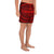 Polynesian Seamless Red Men's Athletic Long Shorts - Polynesian Pride