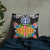 Northern Mariana Islands Pillow - Coat Of Arms With Tropical Flowers - Polynesian Pride