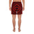 Polynesian Tatau Red Men's Athletic Long Shorts - Polynesian Pride