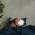 Nauru Polynesian Pillow - White Plumeria Pillow 20 x 12 Black - Polynesian Pride