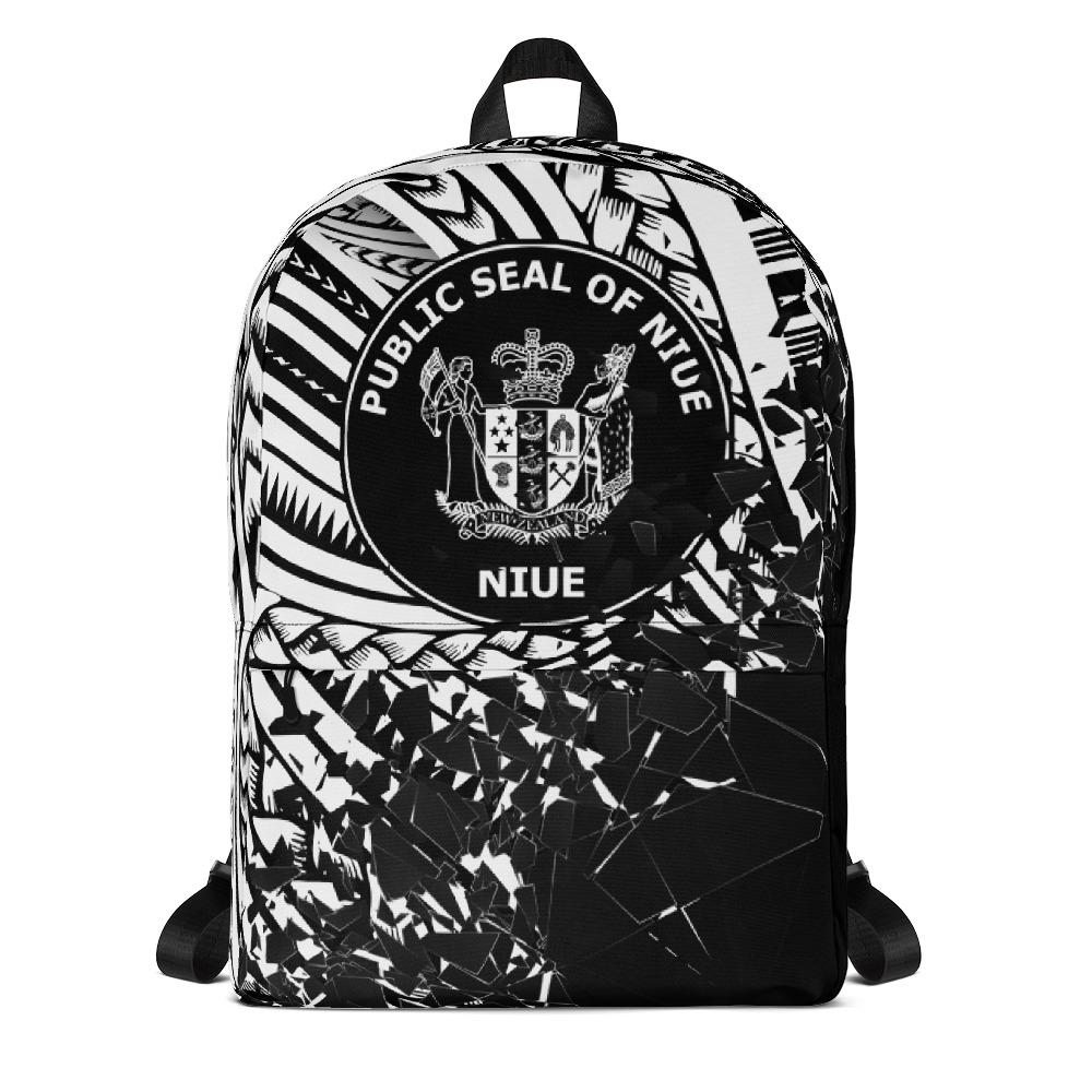 Niue Polynesian Backpack - Broken Mirror WHITE - Polynesian Pride