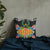 Pohnpei State Pillow - Coat Of Arms With Tropical Flowers 18×18 Black Pillow - Polynesian Pride